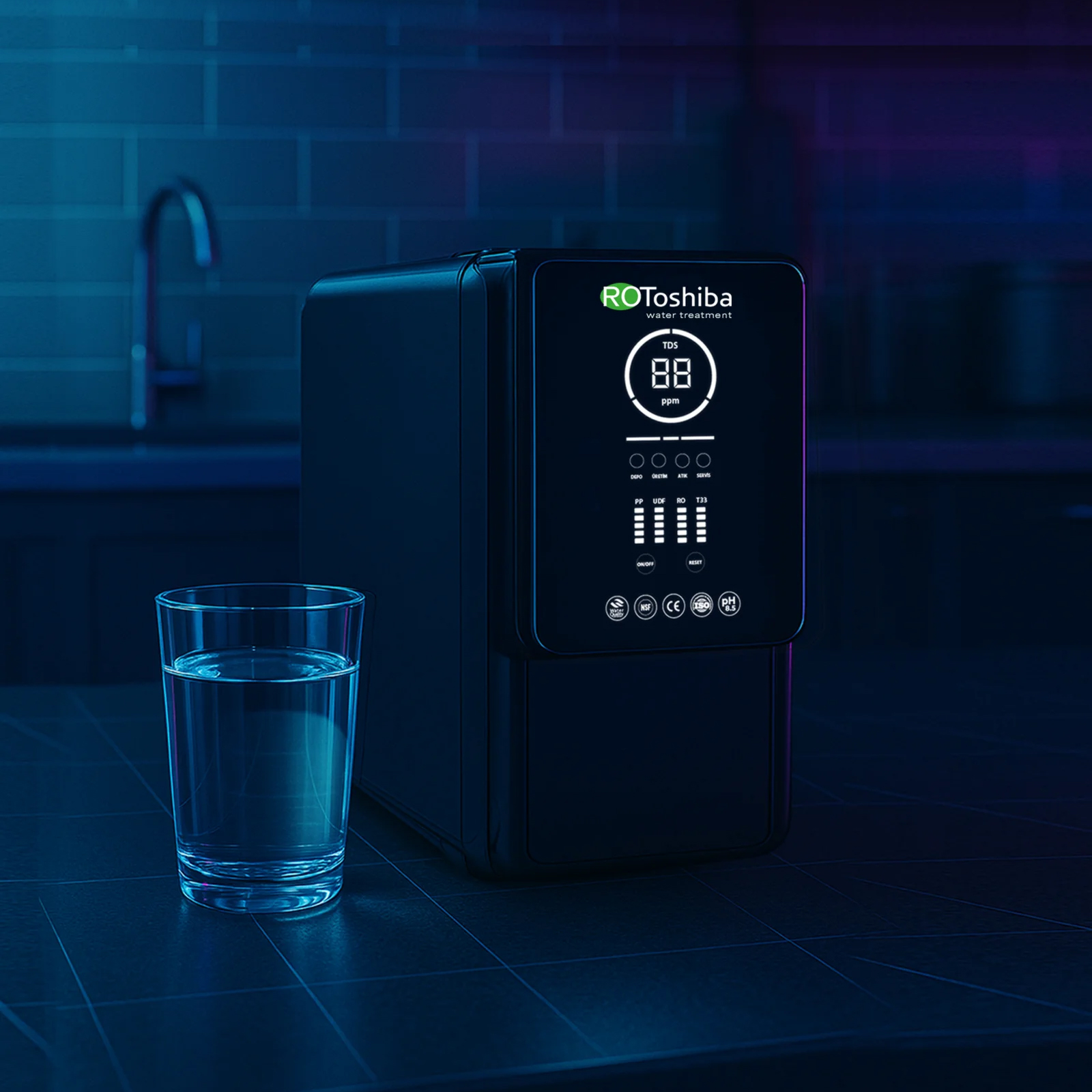RO TOSHİBA DİGİTAL IONİZER WATER